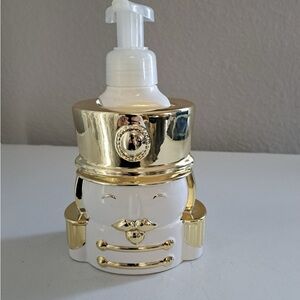 Gold & White Nutcracker Foaming Soap Dispenser Bath Body Works
